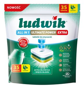 Tabletki do zmywarek LUDWIK All in One Ultimate Power Extra Lemon 35 szt.