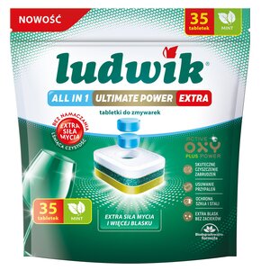 Tabletki do zmywarek LUDWIK All in One Ultimate Power Extra Mint 35 szt.