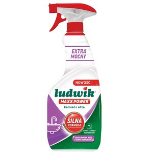 Płyn do czyszczenia łazienki LUDWIK Kamień i rdza Maxx Power 600 ml