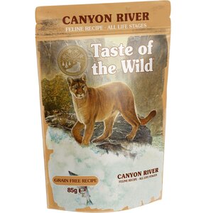 Karma dla kota TASTE OF THE WILD Canyon River Pstrąg z kurczakiem i indykiem w sosie 85 g