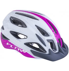 Kask rowerowy AUTHOR Flow X9 Biało-różowy MTB (rozmiar M)
