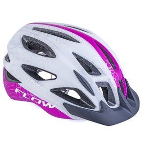 Kask rowerowy AUTHOR Flow X9 Biało-różowy MTB (rozmiar L)