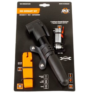 Pompka rowerowa SKS 11598 Zestaw kluczy + łyżka do opon