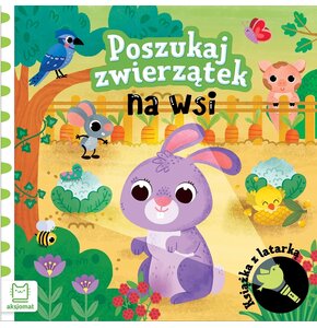 Książka Poszukaj zwierzątek na wsi z latarką Grażyna Wasilewicz (twarda okładka)