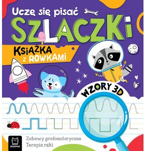 Książka z zadaniami Uczę się pisać szlaczki (miękka okładka)