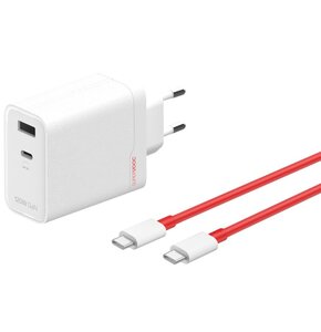 Ładowarka sieciowa ONEPLUS Charger SuperVooc 120W Biały + Kabel USB-C - USB-C