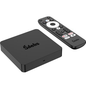 Odtwarzacz multimedialny 4K SILELIS T-3 Android TV Box Czarny