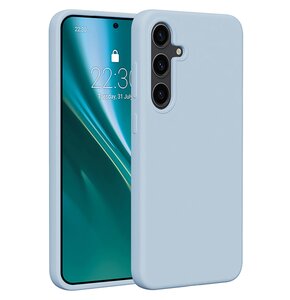 Etui ETTERI Silicone Case do Samsung Galaxy S25+ Jasnoniebieski