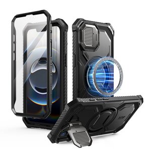 Etui SUPCASE IBLSN Armorbox MagSafe do Apple iPhone 16E Czarny