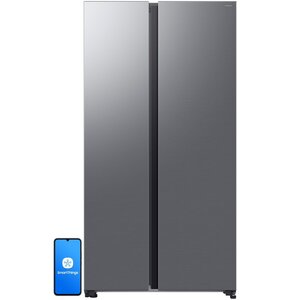 Lodówka SAMSUNG RS70F65QETEO Side by Side AI No Frost 178.4cm Szczotkowana stal nierdzewna