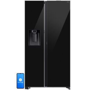 Lodówka SAMSUNG AI RS80F64JEBEO Side by Side No Frost 178.6cm Kostkarka Dystrybutor wody Czarne szkło
