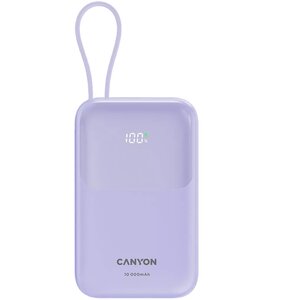 Powerbank CANYON OnPower 101 CNS-CPB101PU 10000 mAh 22.5W Fioletowy