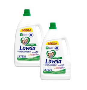 Płyn do prania LOVELA Family Kolor 2 x 3762 ml