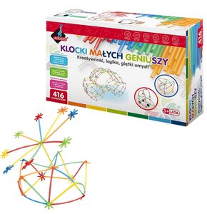Klocki plastikowe ASKATO Klocki małych geniuszy Słomki midi 116662