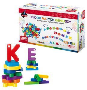 Klocki plastikowe ASKATO Klocki małych geniuszy Literki 116686