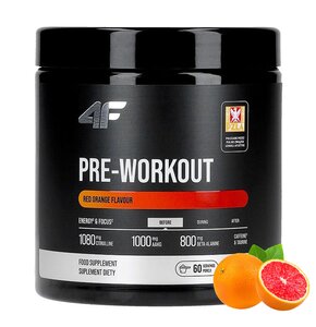 Przedtreningówka 4F Pre-Workout Czerwona pomarańcza (360 g)