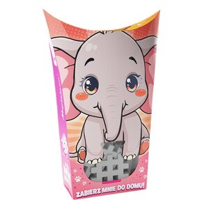 Klocki elastyczne MARIOINEX Mini Waffle Pocket Pets Słonik 907023