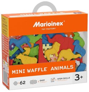 Klocki elastyczne MARIOINEX Mini Waffle Animals 907429