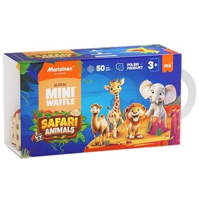 Klocki elastyczne MARIOINEX Mini Waffle Animals Safari 907092