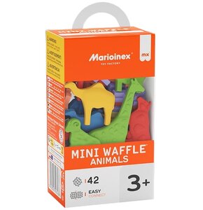 Klocki elastyczne MARIOINEX Mini Waffle Animals 907436