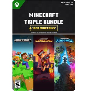 Kod aktywacyjny Minecraft: Triple Bundle Gra XBOX ONE (Kompatybilna z Xbox Series X)