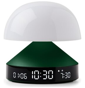 Budzik z lampką LEXON Mina Sunrise LR153DG1 Ciemnozielony