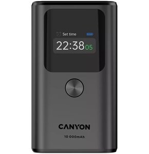 Powerbank CANYON OnPower 130 10000 mAh 30W Ciemnoszary