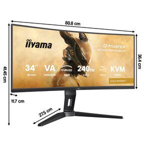 Monitor IIYAMA G-Master GCB3486WQSCP-B1 34" 3440x1440px 240Hz 0.4 ms [MPRT] Curved