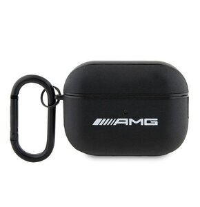 Etui AMG Leather White Logo do Apple AirPods Pro 2 gen Czarny
