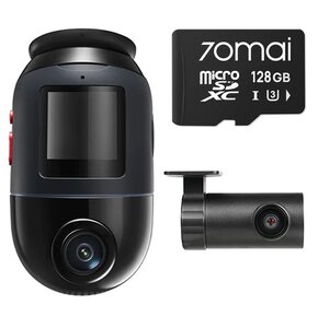 Wideorejestrator 70MAI X800 4K Omni Set Czarny + kamera tylna 70MAI RC14 + karta 70mai SD 128GB