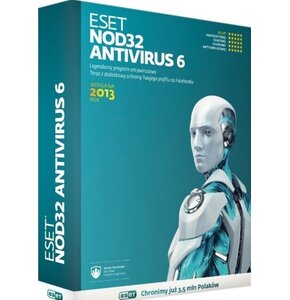Antywirus ESET NOD32 Antivirus 6 2013 1 URZĄDZENIE 2 LATA Kod aktywacyjny (Przedłużenie licencji)