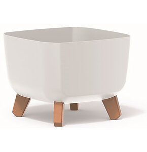 Doniczka PROSPERPLAST Gracia Square DGQL240-S449 8L Biały