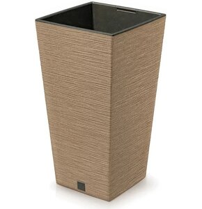 Doniczka PROSPERPLAST Furu Square Eco Wood DFSH240W-S4665W 19L Beżowy