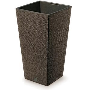 Doniczka PROSPERPLAST Furu Square Eco Wood DFSH240W-S4625W 19L Brązowy