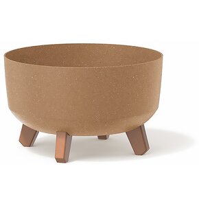 Doniczka PROSPERPLAST Gracia Low Eco Wood DGRL240LW-4665W 3.8L Beżowy