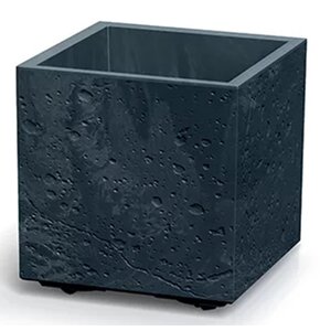 Doniczka PROSPERPLAST Sierra Square Beton Effect DSI300E Antracytowy