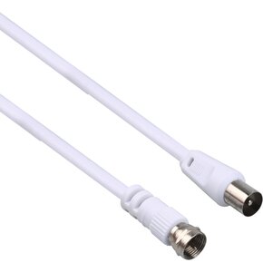 Kabel antenowy gniazdo - wtyk TECHNISAT 1.5 m Biały