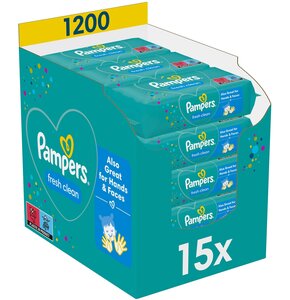 Chusteczki nawilżane PAMPERS Fresh Clean (1200 szt.)