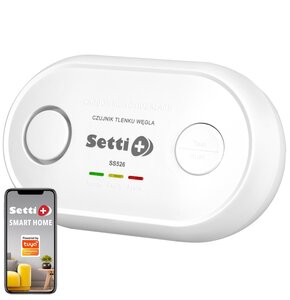 Czujnik tlenku węgla (czadu) SETTI+ SS526 Wi-Fi