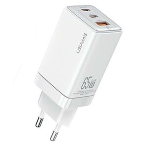 Ładowarka sieciowa USAMS US-CC180 65W Gan Fast Charging Biały