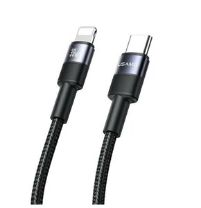 Kabel USB-C - Lightning USAMS 30W 1.2m Czarny