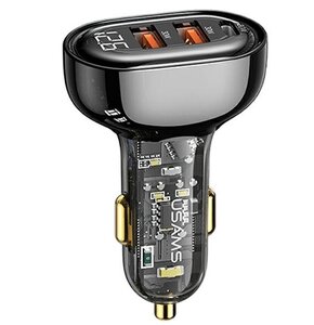 Ładowarka samochodowa USAMS US-CC159 80W Fast Charge Czarny