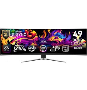 Monitor MSI MPG 491CQPX QD-OLED 49" 5120x1440px 240Hz 0.03 ms [GTG] Curved