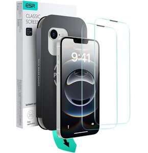 Szkło hartowane ESR Ultrafit Tempered Glass do Apple iPhone 13/13 Pro/14/16e Przezroczysty (2 szt.)