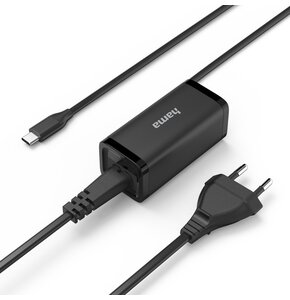 Zasilacz do laptopa HAMA USB-C PD 5-20V/45W Czarny