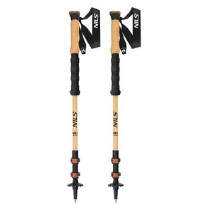 Kijki trekkingowe NILS TK8606 Czarno-brązowy (62- 135 cm)