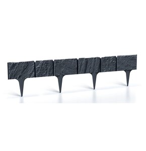 Obrzeże ogrodowe PROSPERPLAST Garden Stone IBST-S433 Antracytowy