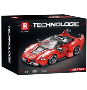 Klocki plastikowe REOBRIX Technologie Samochód wyścigowy V2 FXX K 686