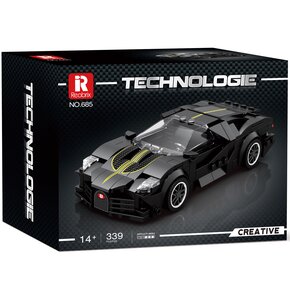 Klocki plastikowe REOBRIX Technologie Samochód wyścigowy La Voiture Noire 685