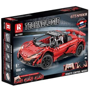 Klocki plastikowe REOBRIX Technologie Samochód wyścigowy Spider Zdalne sterowanie 11002-D